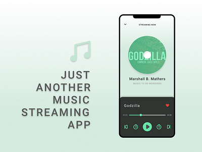 MusicStreamingApp app design minimal music podcast ui uidesign ux