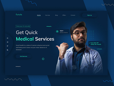 Medical Landing branding landing page landingpage landingpagedesign ui webdesign