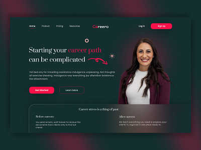 Landing Hero Design branding graphic design landing page landingpage landingpagedesign ui