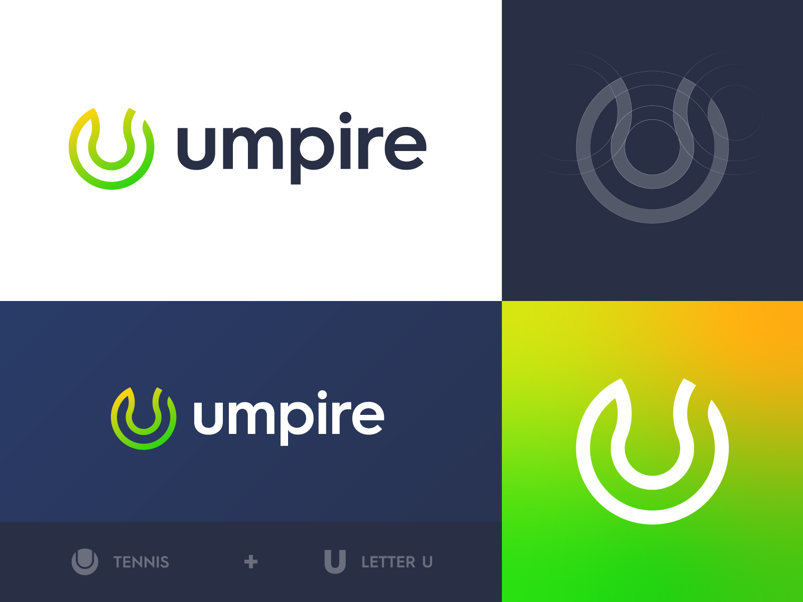 Umpire Tennis logo concept by Vincent Melgers on Dribbble