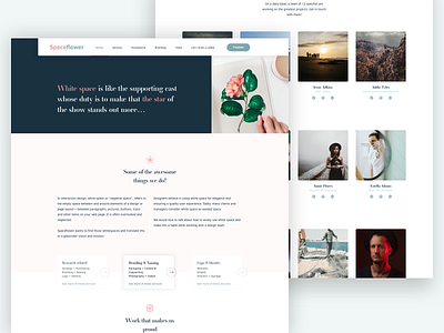 Spaceflower - Webpage Design
