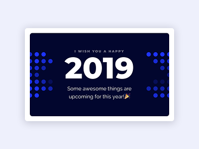 Thankyou 2018 - Enjoy 2019! 2018 2019 card design dots lettering new new year new year 2019 new year eve