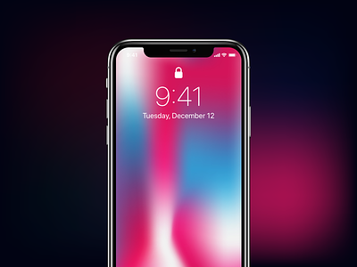 Wallpapers – Highlighted number two📱 apple background black blue designer download free gradient gradients illustrator iphone ui ux wallpaper