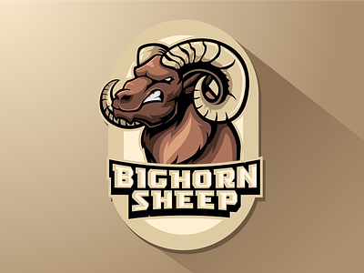 bighorn sheep animals art bighorn sheep branding cartoon character gaming got horn illustration mascotlogo sheep vector