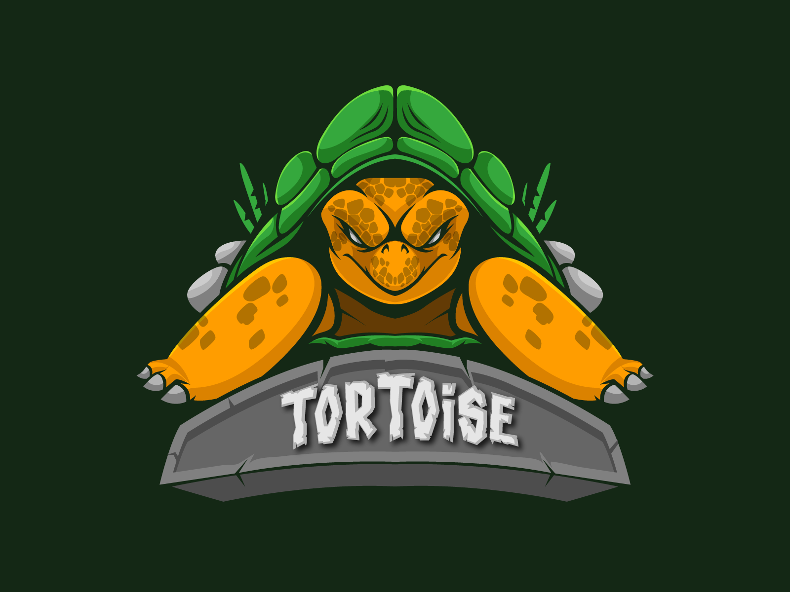 tortoise Mascot Logo by DewApples on Dribbble