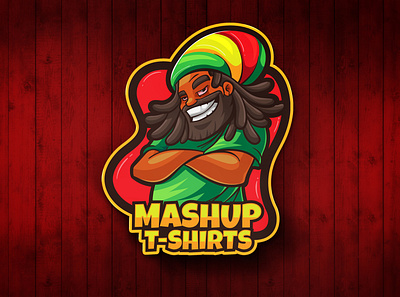 Mashup T-Shirt dread illustration mascot mascot logo rastapeople travel tshirt tshirt design weed