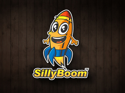 SillyBoom branding cartoon funny icon illustration logo mascot