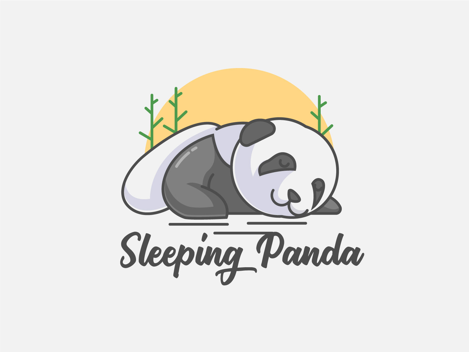 sleeping panda