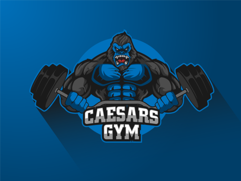 Gorilla Gym Mascot Logo Template By StringLabs