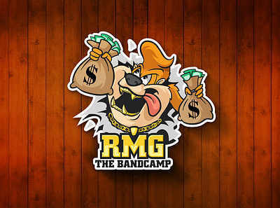 RMG Mascot logo cartoon character illustration mascot mascot logo typography
