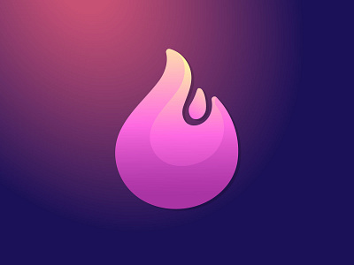 PINK FLAME GRADIENT LOGO