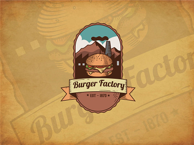 BURGER FACTORY CONCEPT VINTAGE LOGO