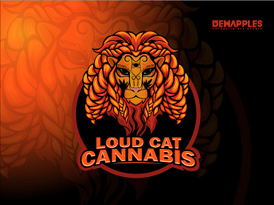 Loud Cat Cannabis cannabis colorful dread illustration lion logo loud cat mascot vector