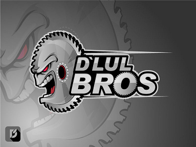 D'Lul BROS angry carpenter gaming illustration lul mascot mascotlogo saw tools