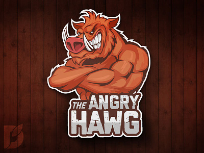 The Angry Hawg angry animal boar esports gaming hawg hog illustration logo mascot sports twitch