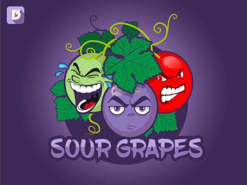 Sour Grapes by DewApples on Dribbble