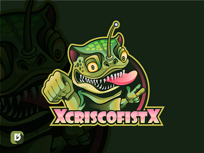 Xcriscofistx cartoonmascot fist frog funny graphic design green illustration logo 3d mascot mascotlogo vector art vibrant colors