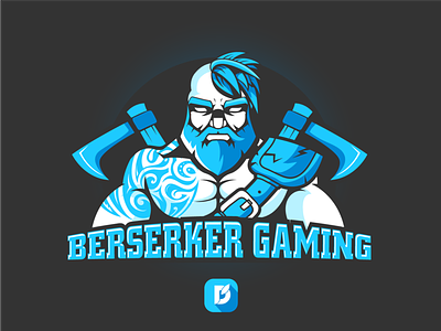 Berserker Gaming esport logo exe gaming gaminglogo mascot character mascot logo warrior