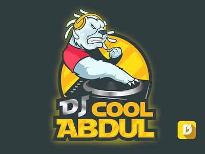 Dj Cool Abdul animals cool design detail dewapples dj dj night drawing head set ice bear illustration logo mascot music