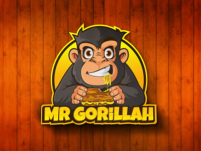 Mr Gorillaah animals cartoon logo character chimp gorilla gorillah logo mascot logo monkey mr gorillaah vector