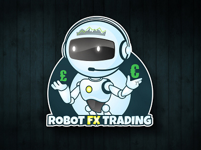 Robot FX Trading $ business fx logo design logo inspiration machine mascot logo robot technology trading vector