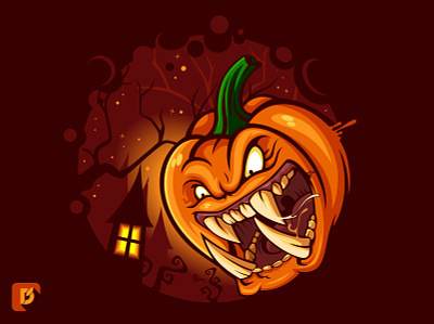 Halloween Pumpkin cartoon halloween halloween character holyday illustration mascot monster pumpkin scary spooky vector vegetable