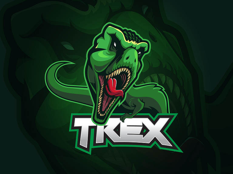 TREX MASCOT LOGO by DewApples on Dribbble