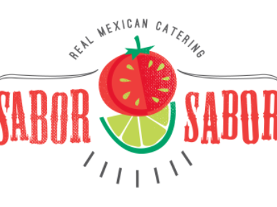 Sabor Sabor brand catering identity lime logo mexican tomato