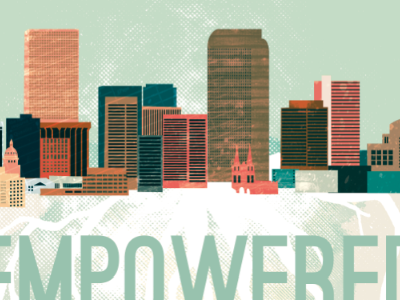 Empowered & Devoted acts colorado denver design illustration print roots skyline