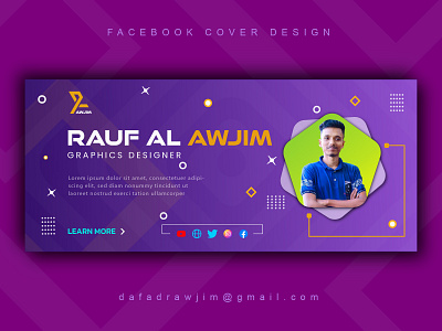 Facebook cover photo design template with creative shape. banner branding business concept deign design facebook cover graphic graphic design graphics design icon logo marketing motion graphics new template timeline vector