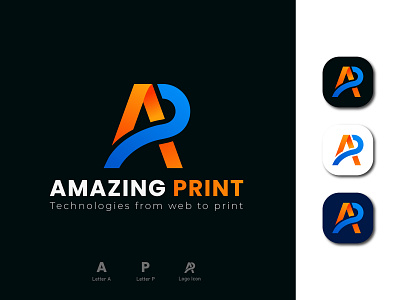 Letter AP logo design abstract background branding design future graphic graphic design icon illustration letter logo modern sign space typeace typo typography ui vector word