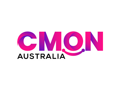 CMON Australia typography logo design