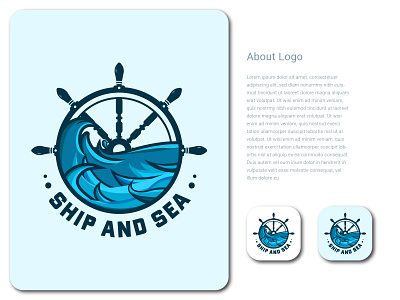 Ship and Sea Logo best logo branding custom logo design eye caching logo graphic graphic design illustration logo logo maker minimalist logo modern logo ship logo typography ui ux vector vector art