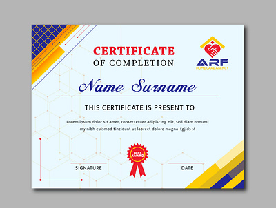 Certificate design animation branding design graphic graphic design illustration logo typography ui ux vector