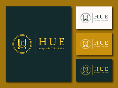 Letter HUE modern luxury logo adobe illustrator best logo freelance freelancer gradiant graphic design illustration logo logo design logo maker luxury minimal modern modern minimalist logo