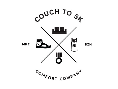 CT5K 5k couch jersey medal sneaker