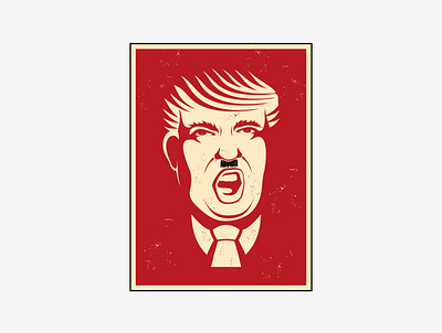 Trump illustration design illustration moustache trump vector