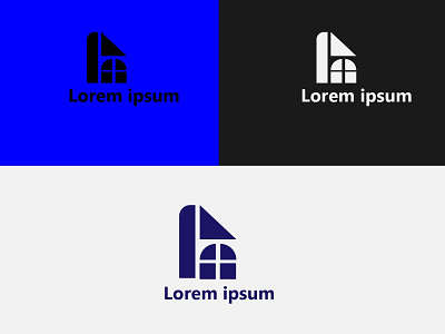 L logo branding design graphic design logo