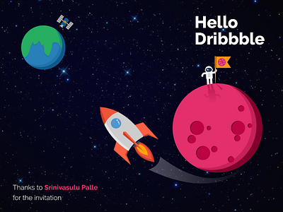 Welcome Dribbble! debuts design dibbble first shot hello illustrator photoshop vector