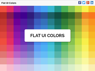 Flat UI Color Picker flat colors material colors ui design ui ux