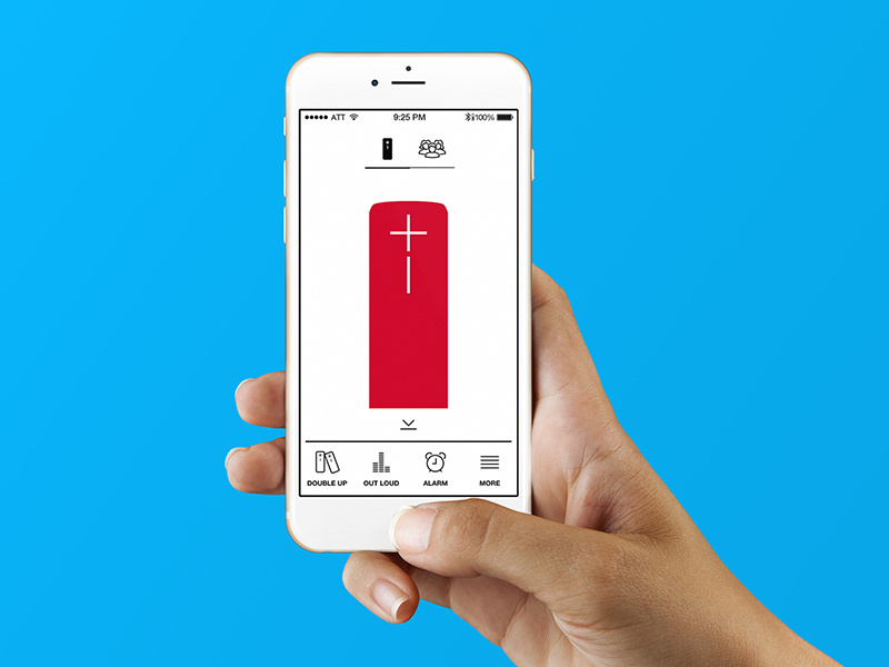 UE Boom App speaker bluetooth music ue boom logictech app ux ui time ios iphone