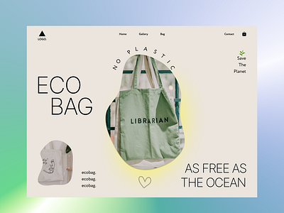 Eco bag design branding design dribbble figma ui ux