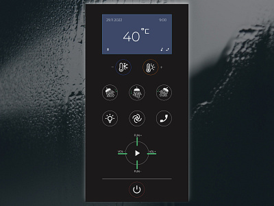 Concept for Smart Shower System design figma graphic design ux