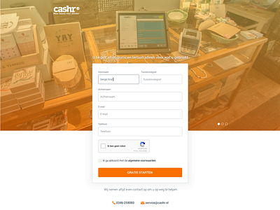 Cashr - sign up android app cash register ios mobile sign up