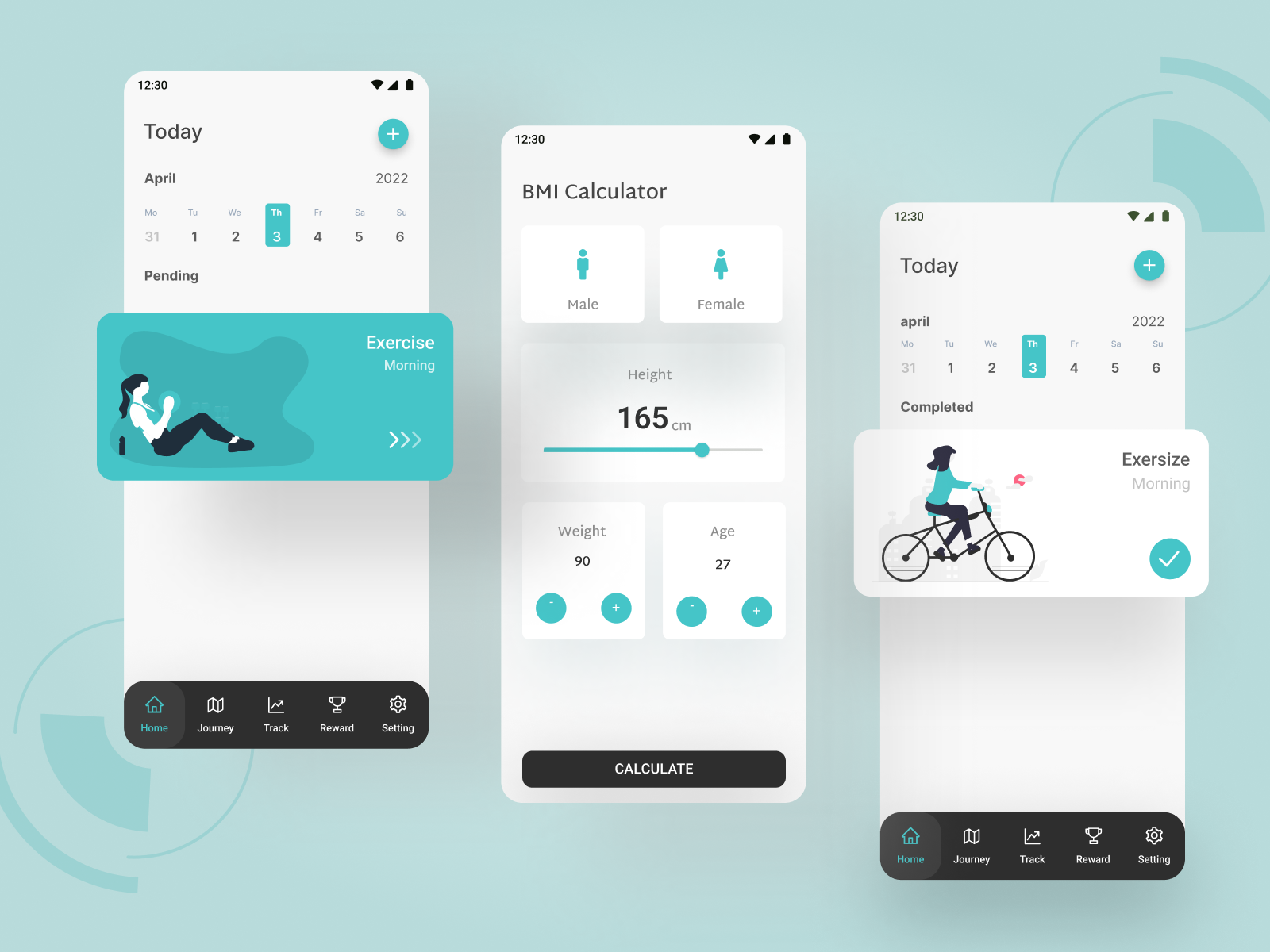 Workout app by Sapna on Dribbble