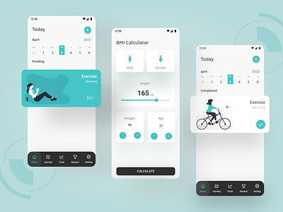 Workout app activity app clean design exercise fitness gym health interface minimal mobile sport tracker trainer training ui ux wellness workout