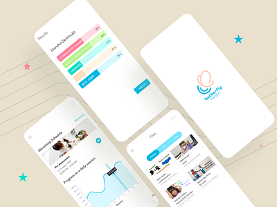 Child therapy mobile application app clean design figma interface mobile therapy ui ux