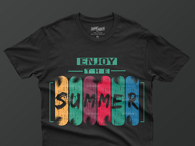 Enjoy the summer t shirt design graphic design illustration summer summer design summer t shirt t shirt typography t shirt vintage summer t shirt