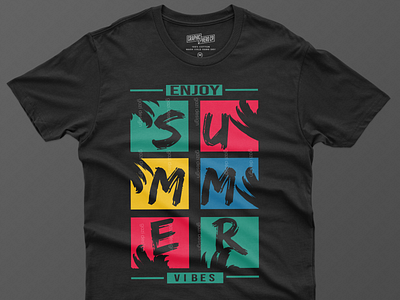 'Enjoy summer vibes' t shirt design brand identity design graphic design hello summer illustration summer summer 2022 summer t shirt summer t shirt design summer vibes t shirt t shirt design tshirts typography typography t shirt vintage summer vintage t shirt