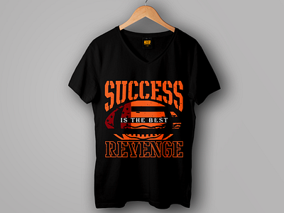 "Success is the best revenge" American football t shirt football banner